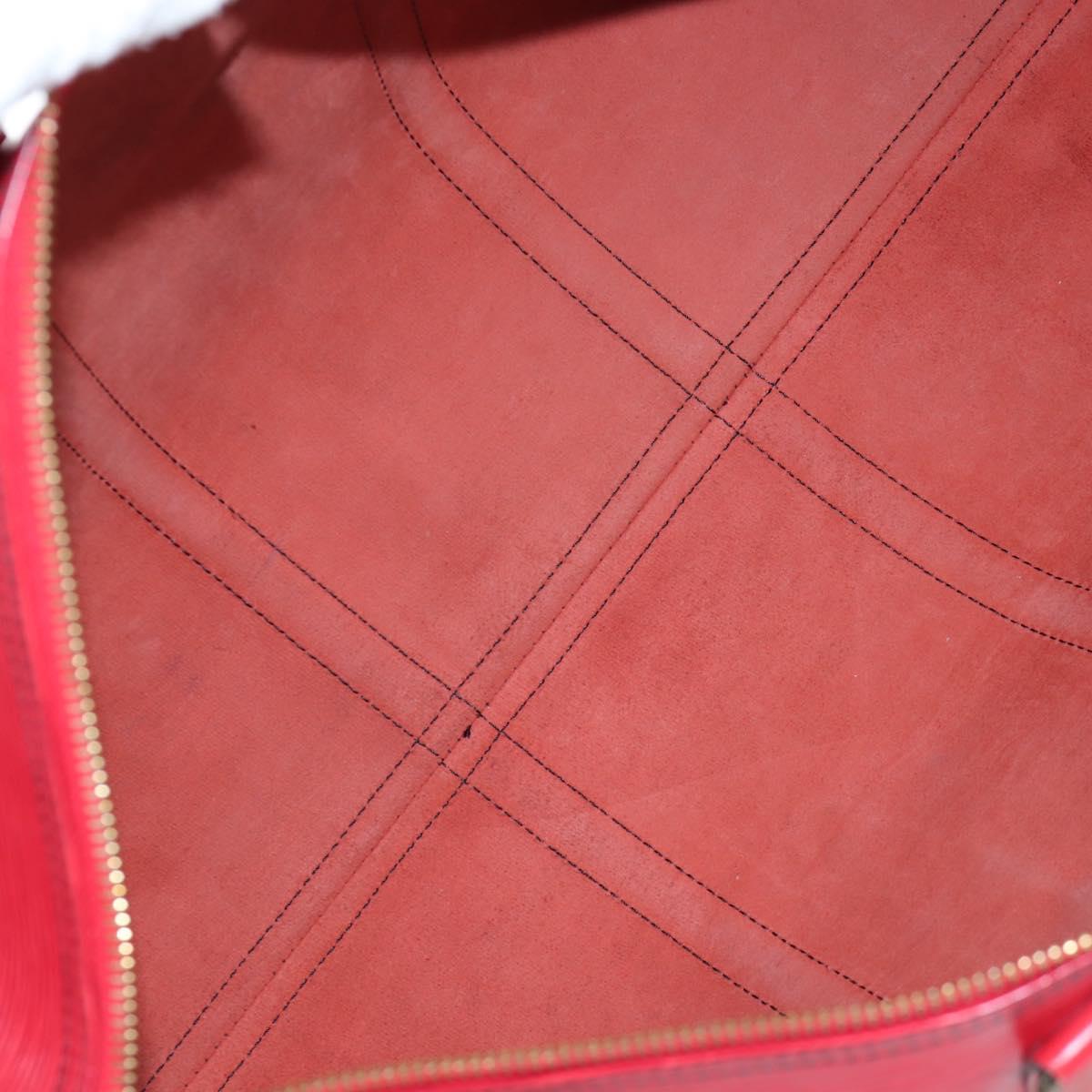 LOUIS VUITTON Epi Keepall 50 Boston Bag Red M42967 LV Auth ep16212A
