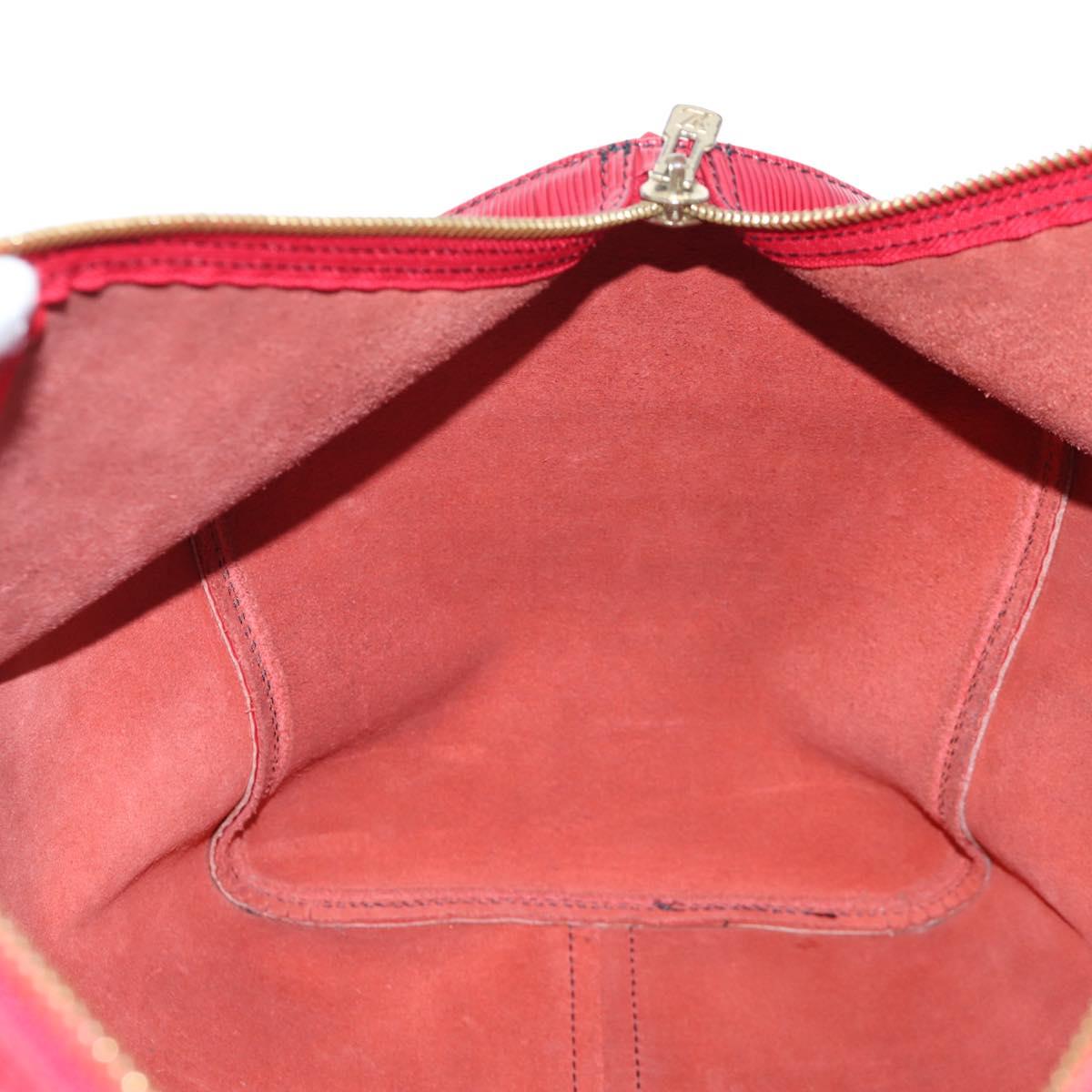 LOUIS VUITTON Epi Keepall 50 Boston Bag Red M42967 LV Auth ep16212A