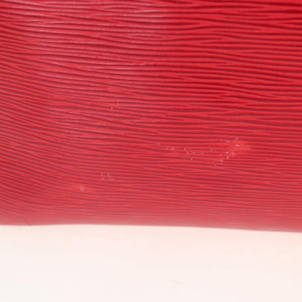LOUIS VUITTON Epi Keepall 50 Boston Bag Red M42967 LV Auth ep16212A