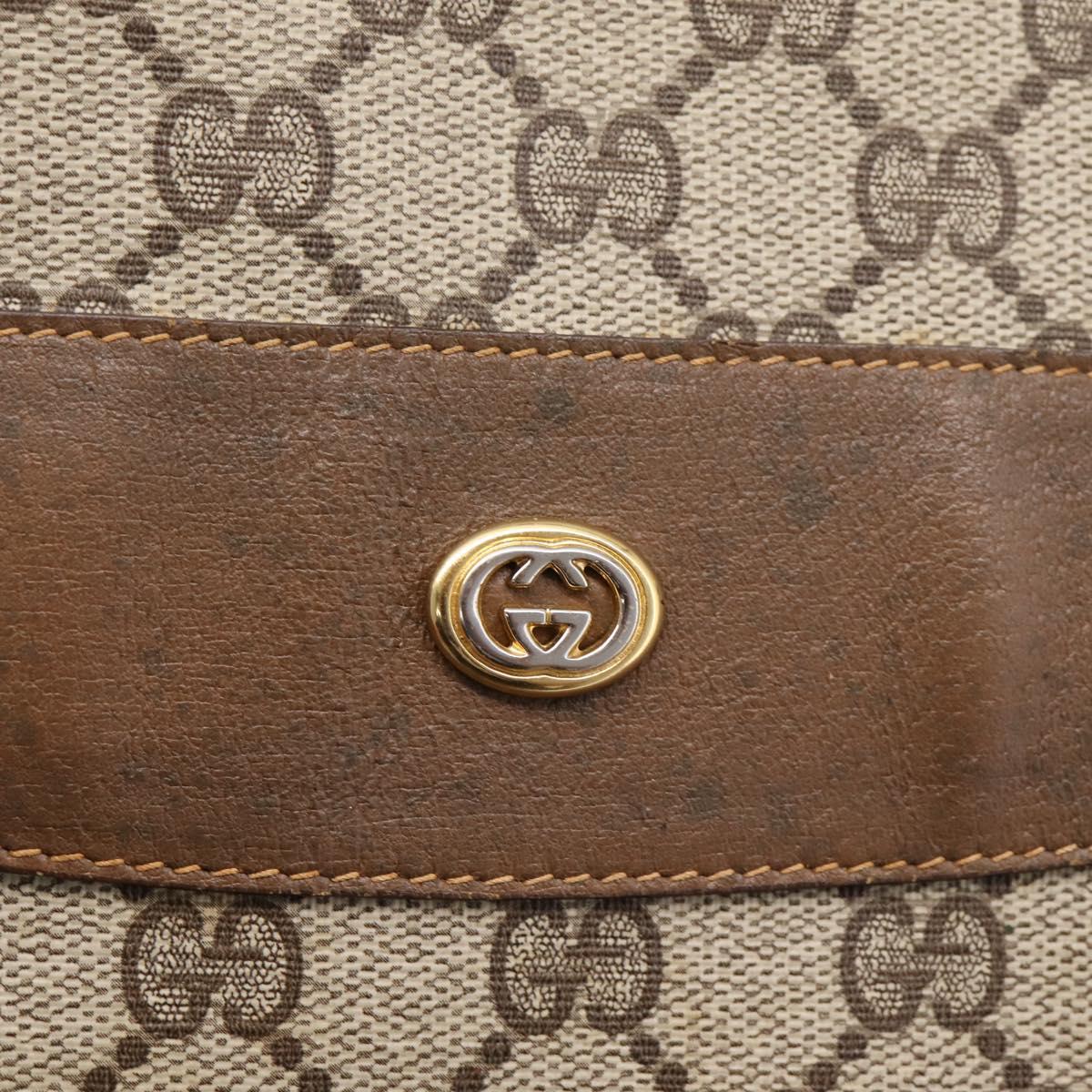 GUCCI GG Supreme Tote Bag PVC Beige Gold 89 02 904 Auth ep16215
