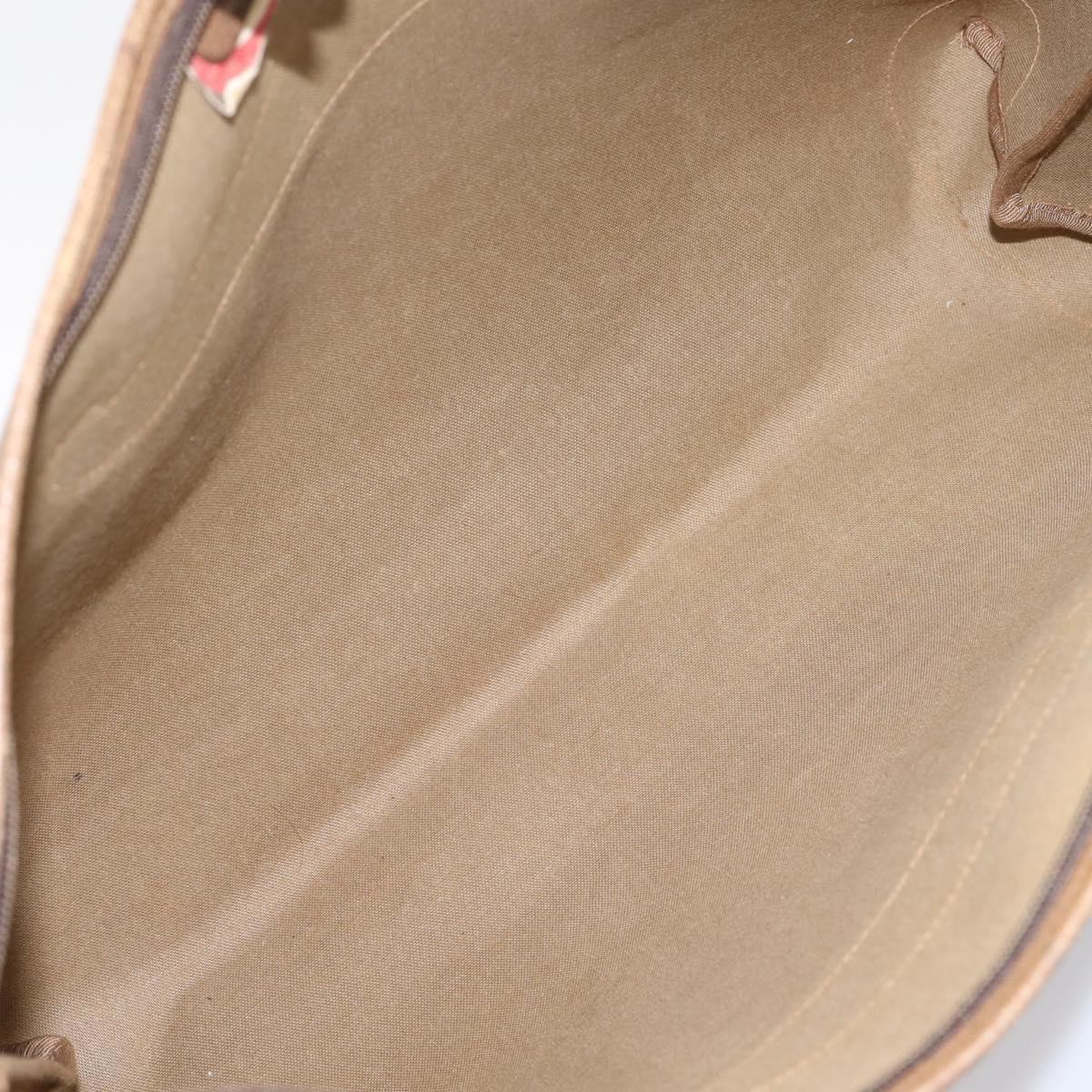 GUCCI GG Supreme Tote Bag PVC Beige Gold 89 02 904 Auth ep16215