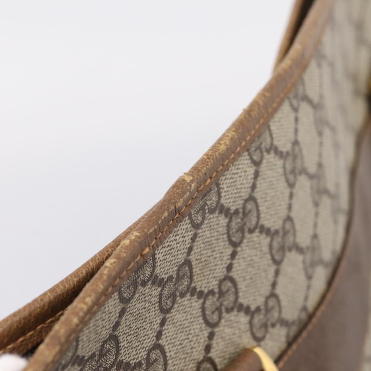 GUCCI GG Supreme Tote Bag PVC Beige Gold 89 02 904 Auth ep16215
