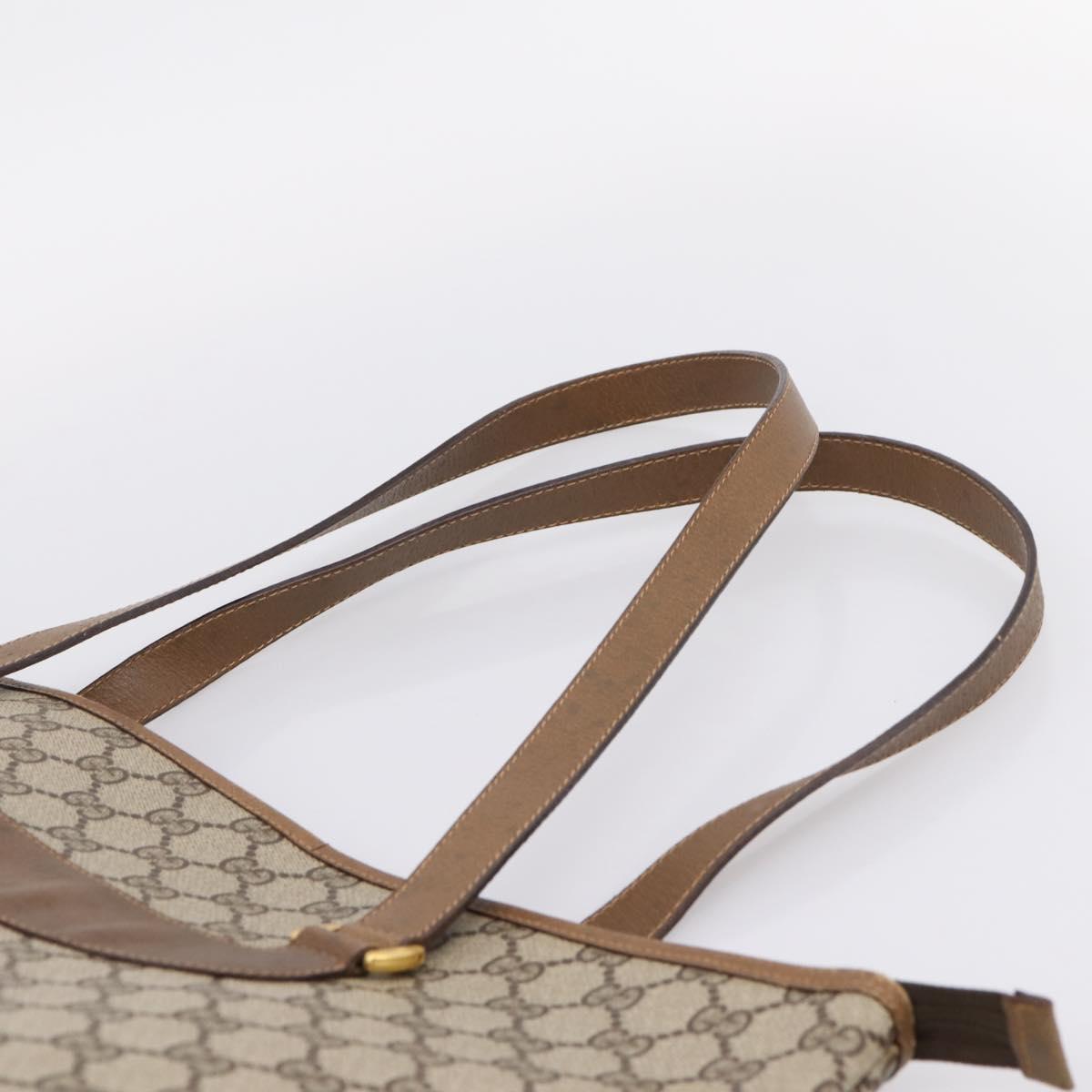 GUCCI GG Supreme Tote Bag PVC Beige Gold 89 02 904 Auth ep16215