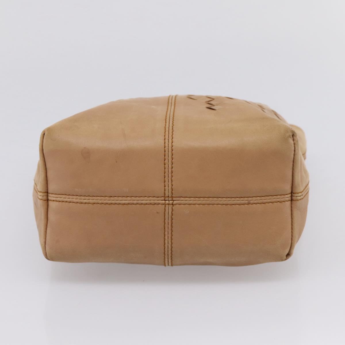 BOTTEGA VENETA INTRECCIATO Hand Bag Leather Beige Auth ep16232
