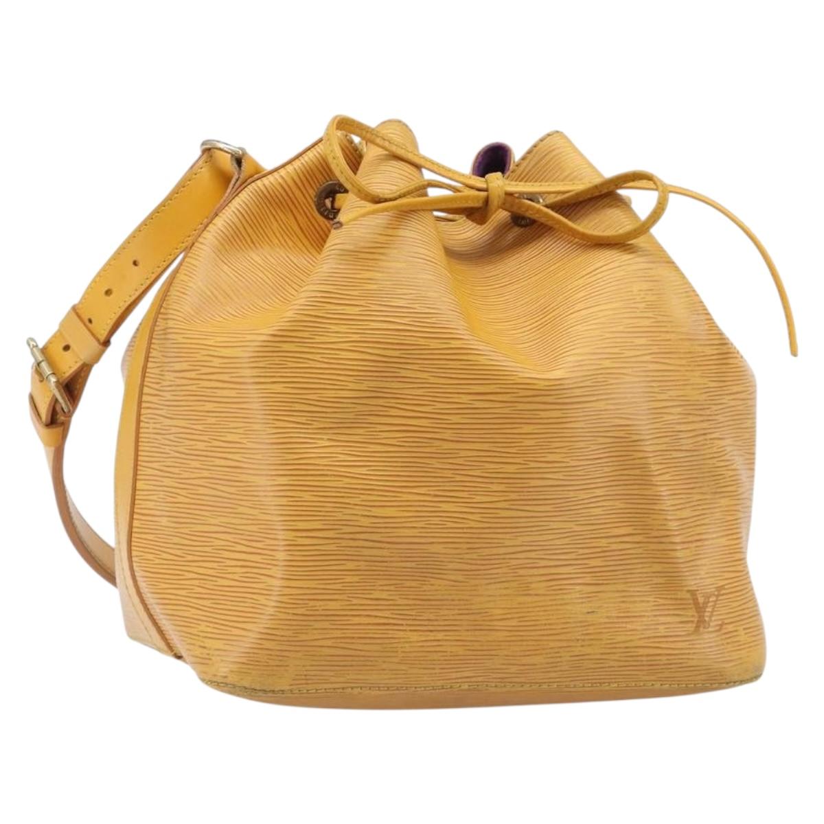 LOUIS VUITTON Epi Petit Noe Shoulder Bag Yellow M44109 LV Auth ep16236