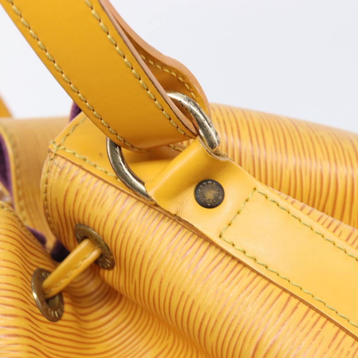 LOUIS VUITTON Epi Petit Noe Shoulder Bag Yellow M44109 LV Auth ep16236
