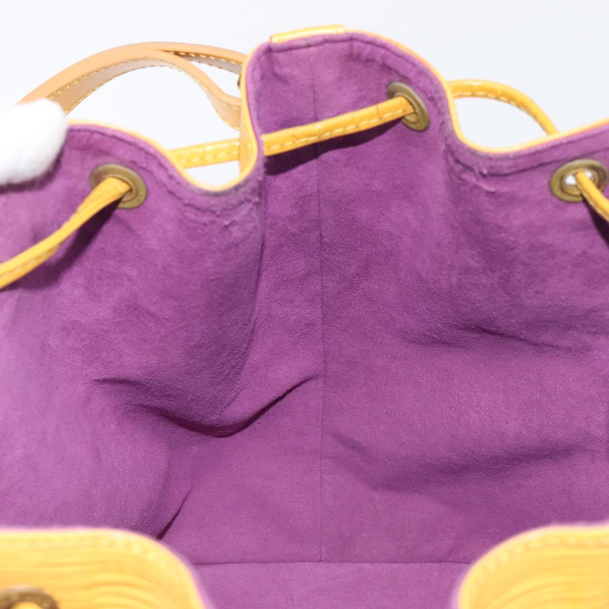 LOUIS VUITTON Epi Petit Noe Shoulder Bag Yellow M44109 LV Auth ep16236