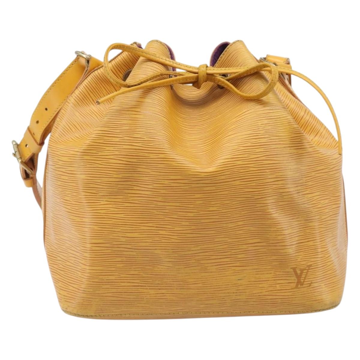 LOUIS VUITTON Epi Petit Noe Shoulder Bag Yellow M44109 LV Auth ep16236