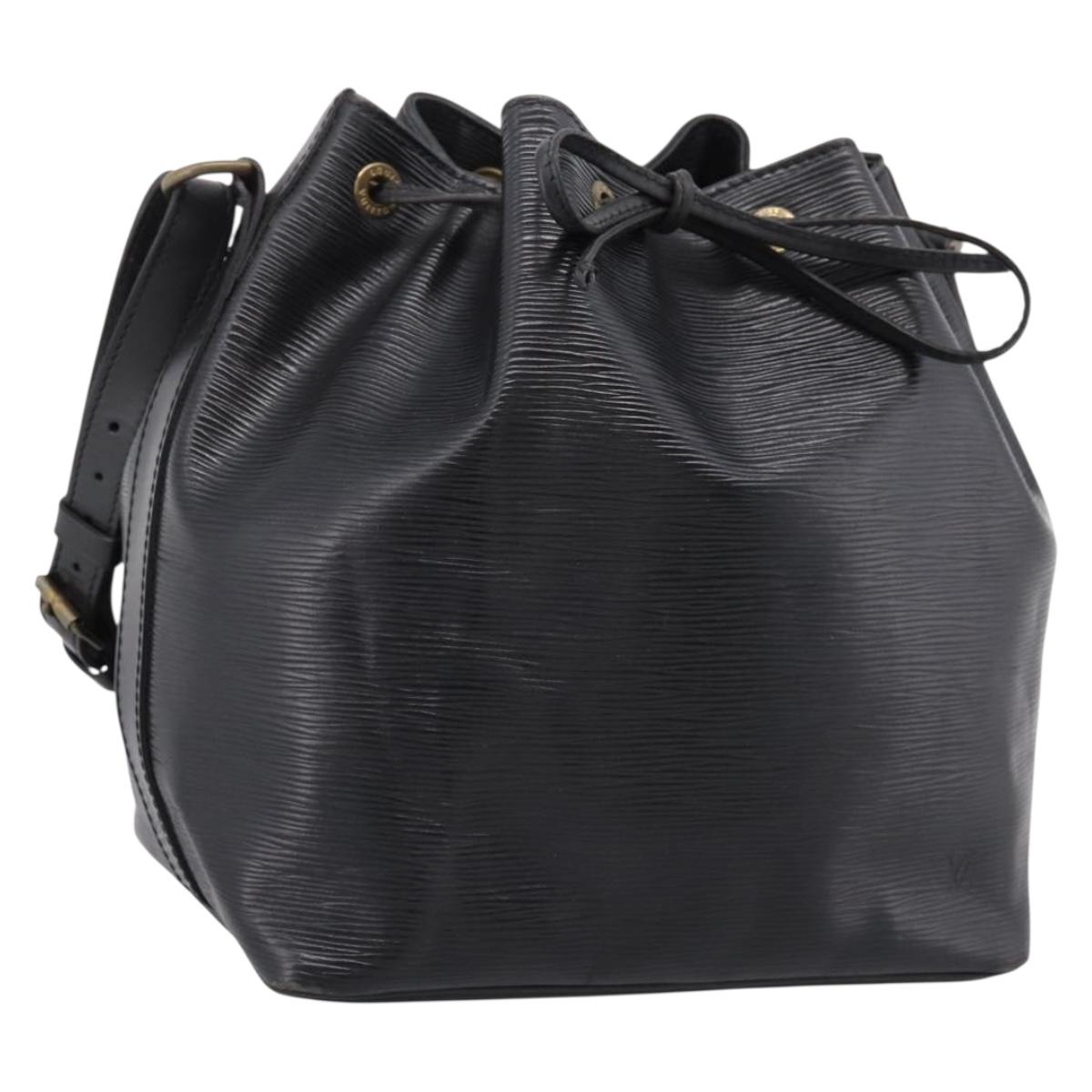 LOUIS VUITTON Epi Petit Noe Shoulder Bag Black M44102 LV Auth ep16238