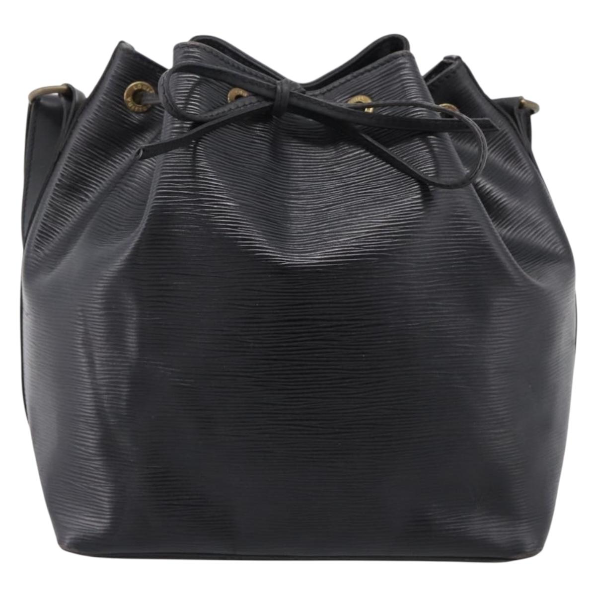 LOUIS VUITTON Epi Petit Noe Shoulder Bag Black M44102 LV Auth ep16238