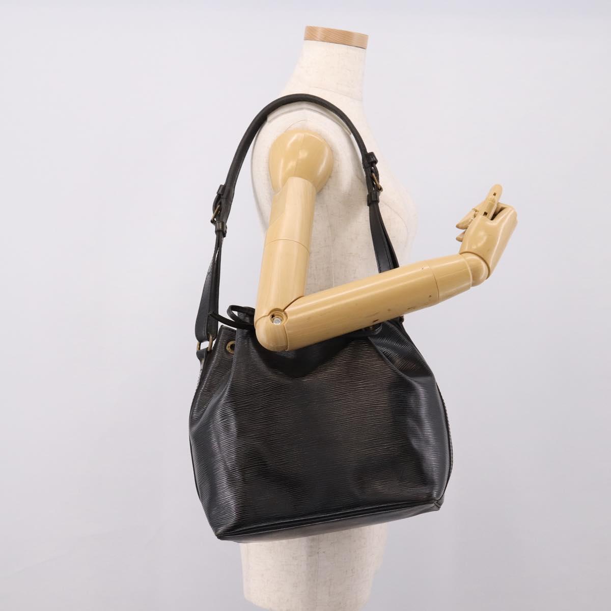 LOUIS VUITTON Epi Petit Noe Shoulder Bag Black M44102 LV Auth ep16238
