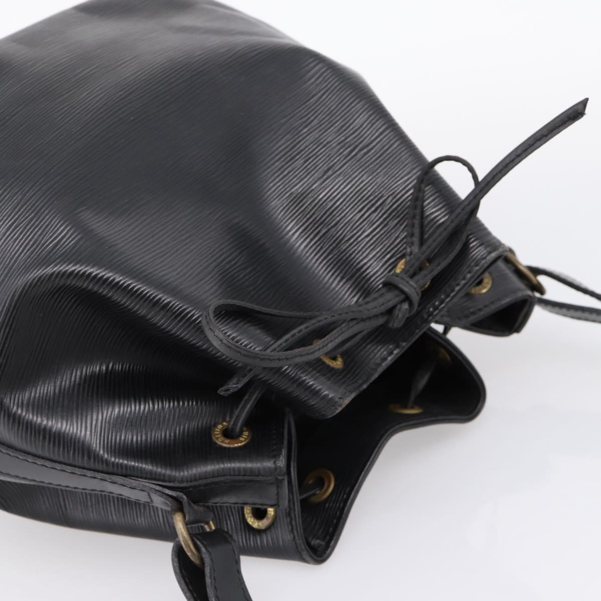 LOUIS VUITTON Epi Petit Noe Shoulder Bag Black M44102 LV Auth ep16238