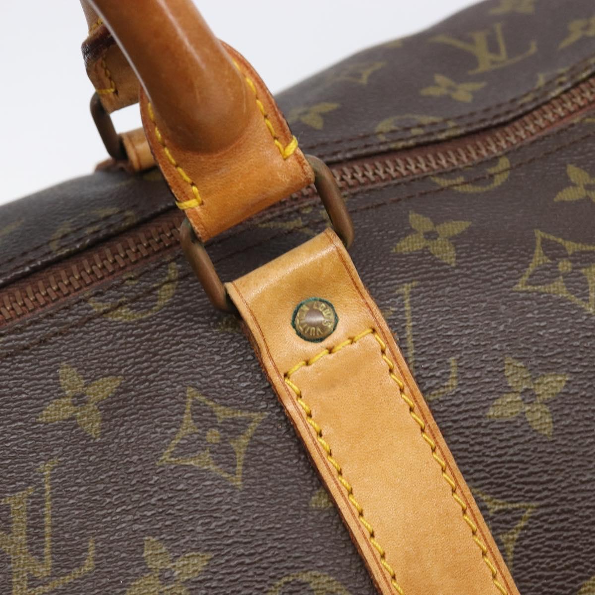 LOUIS VUITTON Monogram Keepall 55 Boston Bag M41424 LV Auth ep16241