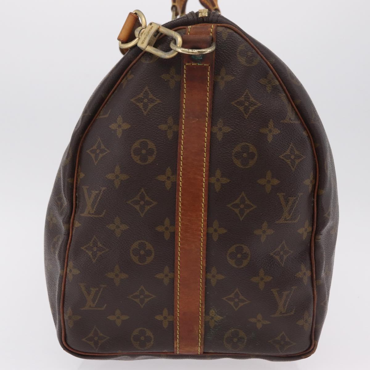 LOUIS VUITTON Monogram Keepall Bandouliere 50 Boston Bag M41416 LV Auth ep16245