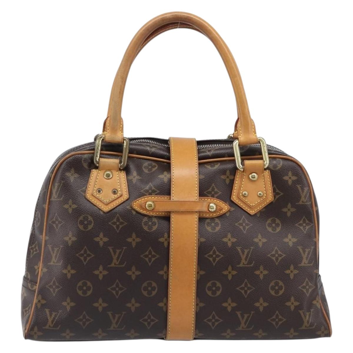 LOUIS VUITTON Monogram Manhattan GM Hand Bag M40025 LV Auth ep16246