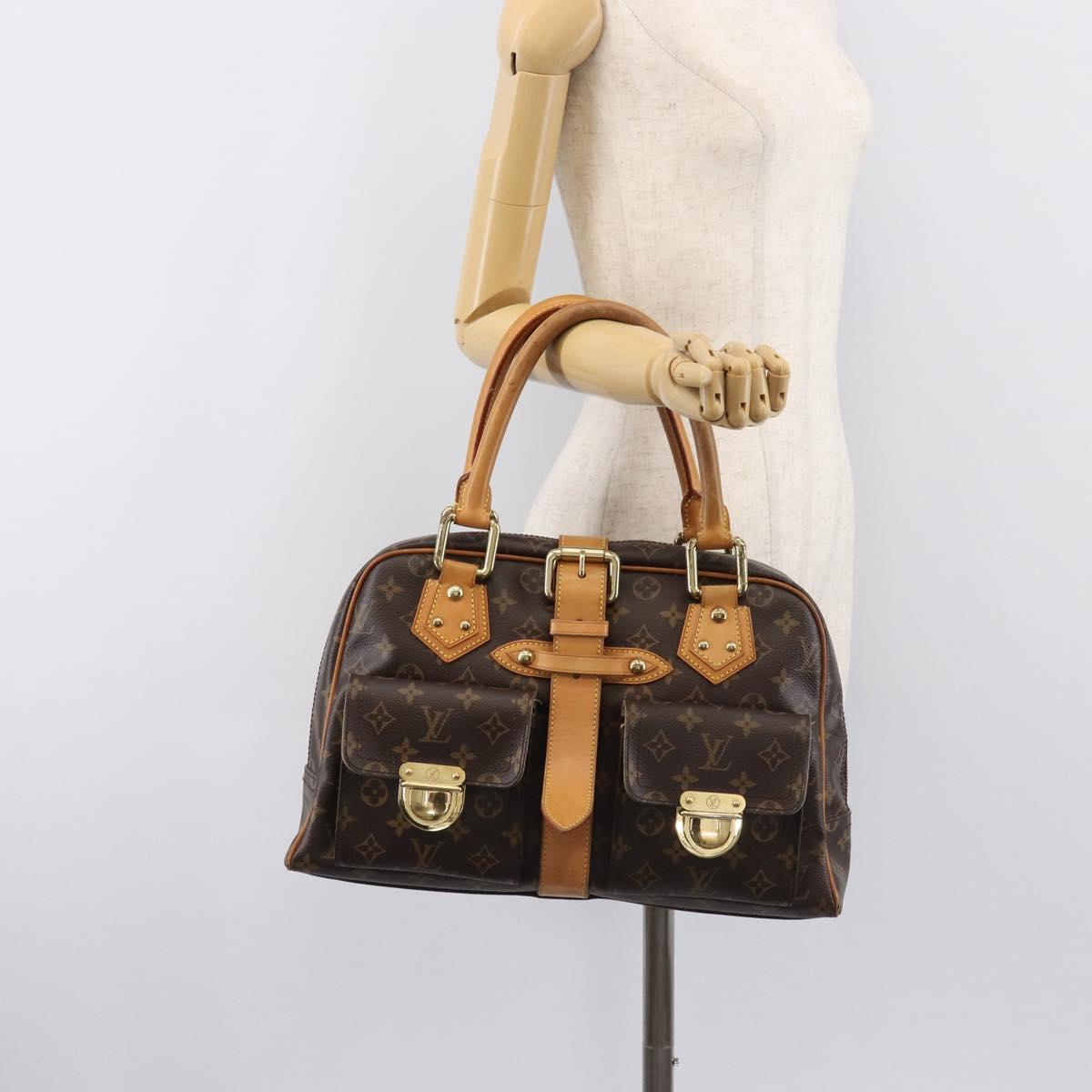 LOUIS VUITTON Monogram Manhattan GM Hand Bag M40025 LV Auth ep16246