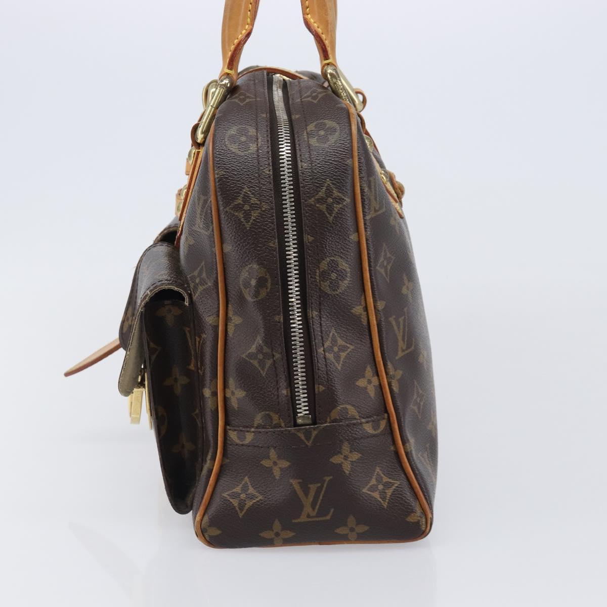 LOUIS VUITTON Monogram Manhattan GM Hand Bag M40025 LV Auth ep16246