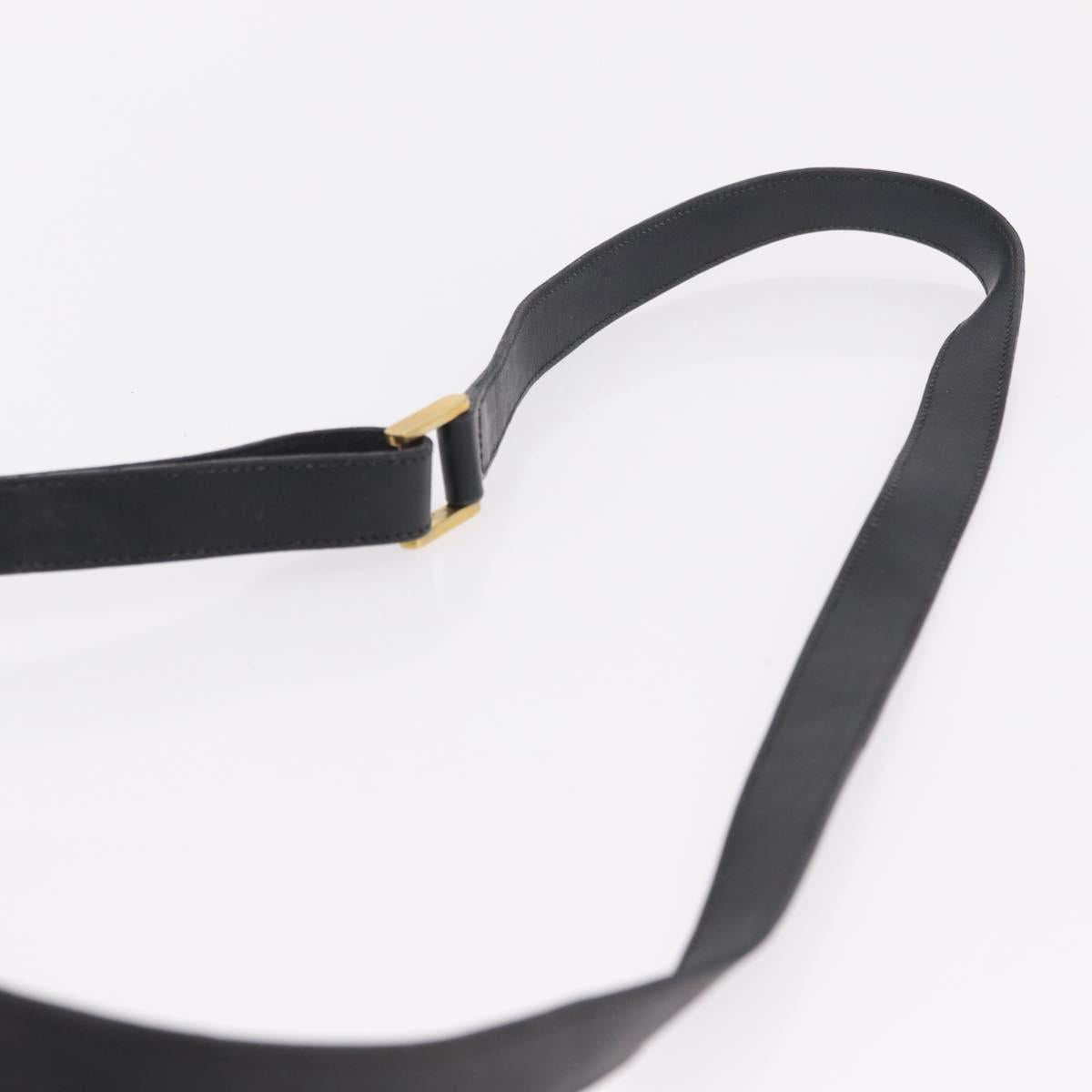 GUCCI Micro GG Supreme Shoulder Bag PVC Black Gold 001 86 0533 Auth ep16249