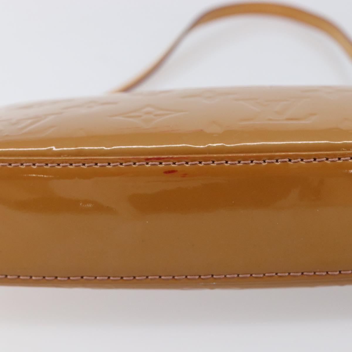 LOUIS VUITTON Monogram Vernis Pochette Pouch Rose Velours M91575 Auth ep16250A