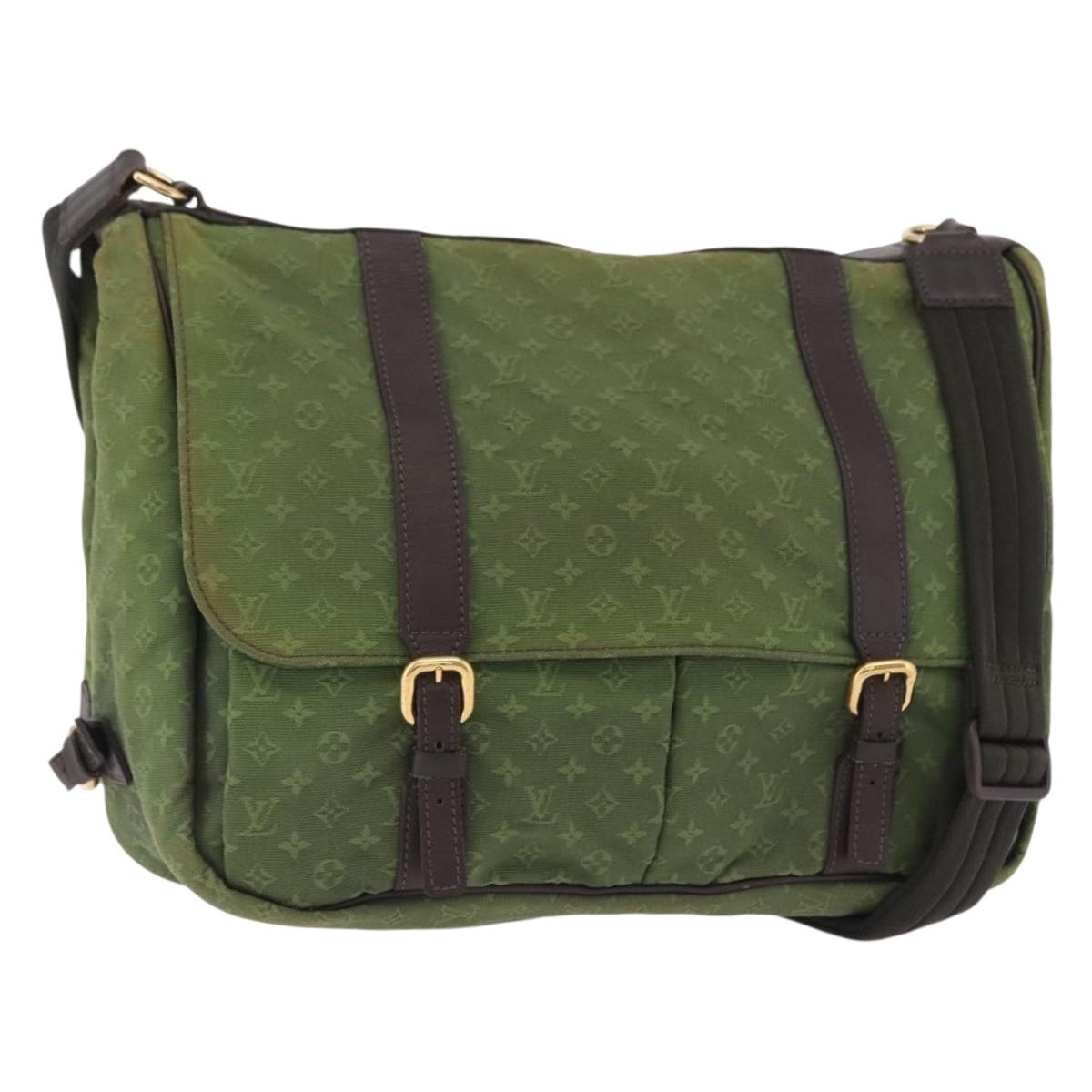 LOUIS VUITTON Monogram Mini Sac Maman Bag TST Khaki M42351 LV Auth ep16254