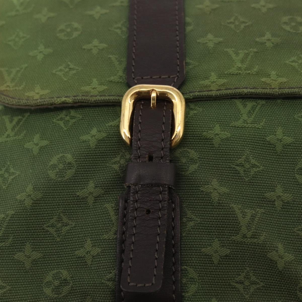 LOUIS VUITTON Monogram Mini Sac Maman Bag TST Khaki M42351 LV Auth ep16254