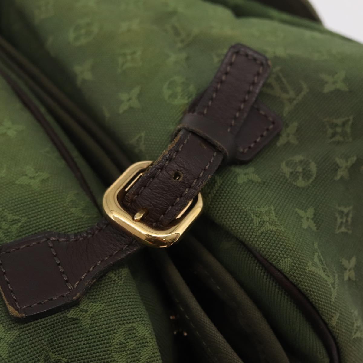 LOUIS VUITTON Monogram Mini Sac Maman Bag TST Khaki M42351 LV Auth ep16254