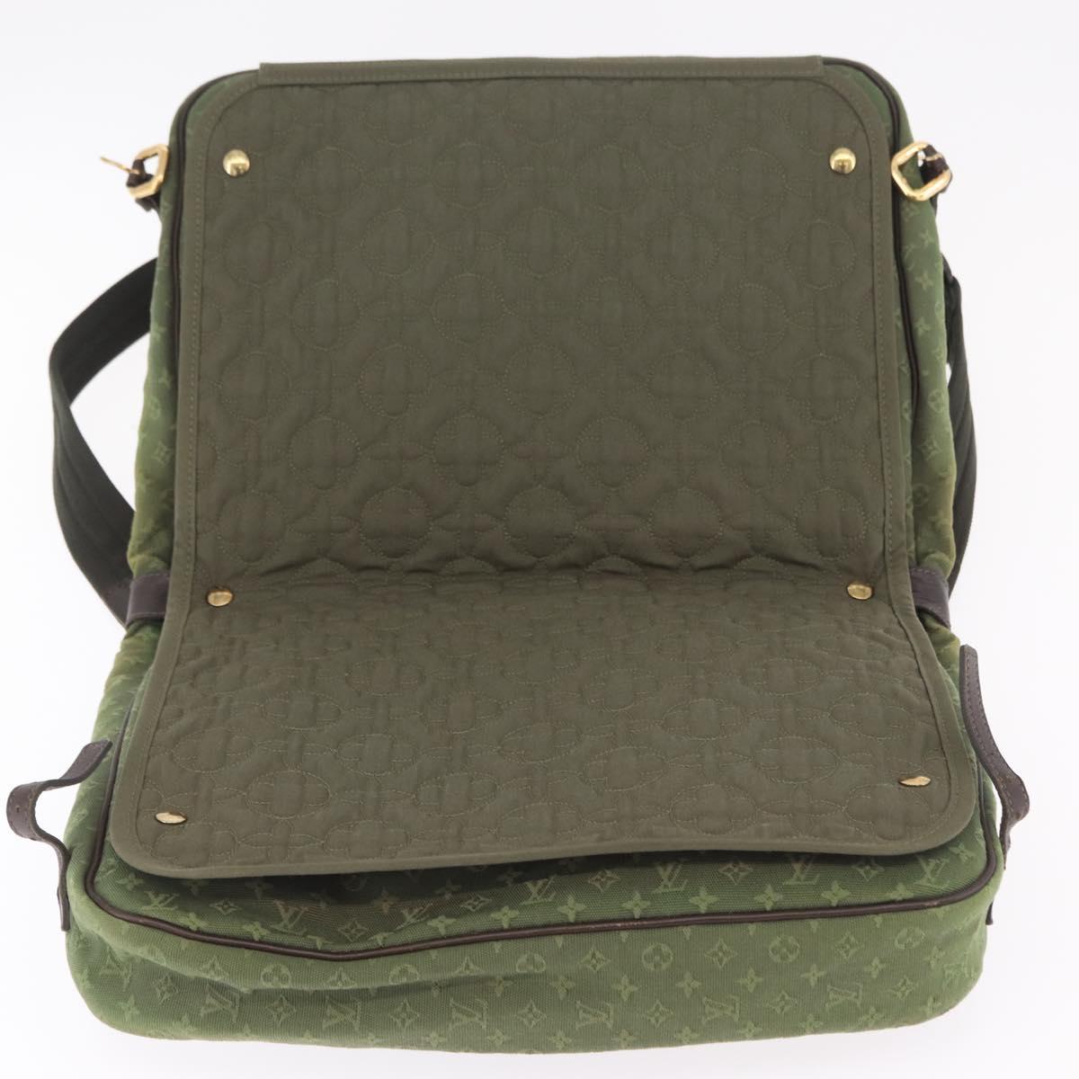LOUIS VUITTON Monogram Mini Sac Maman Bag TST Khaki M42351 LV Auth ep16254