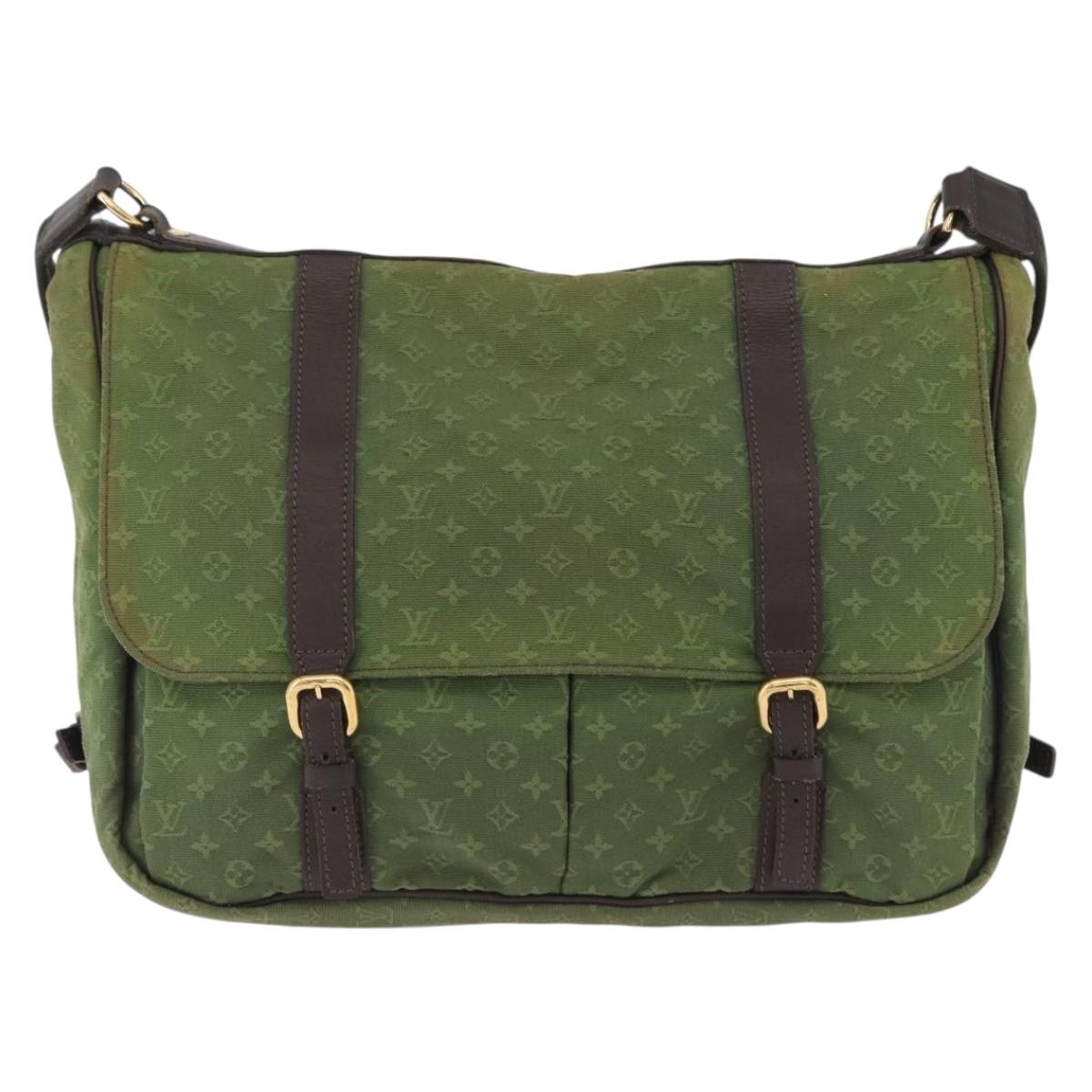 LOUIS VUITTON Monogram Mini Sac Maman Bag TST Khaki M42351 LV Auth ep16254