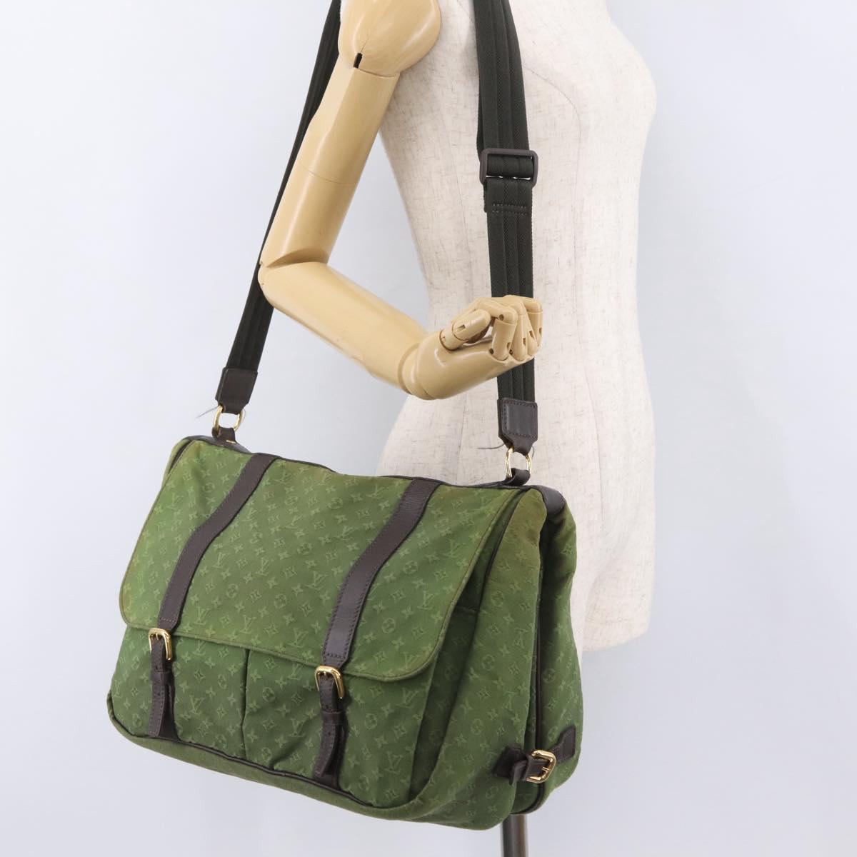 LOUIS VUITTON Monogram Mini Sac Maman Bag TST Khaki M42351 LV Auth ep16254