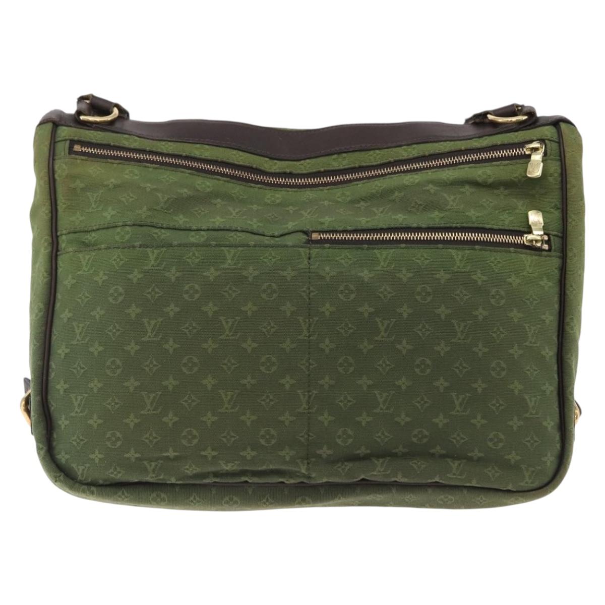 LOUIS VUITTON Monogram Mini Sac Maman Bag TST Khaki M42351 LV Auth ep16254