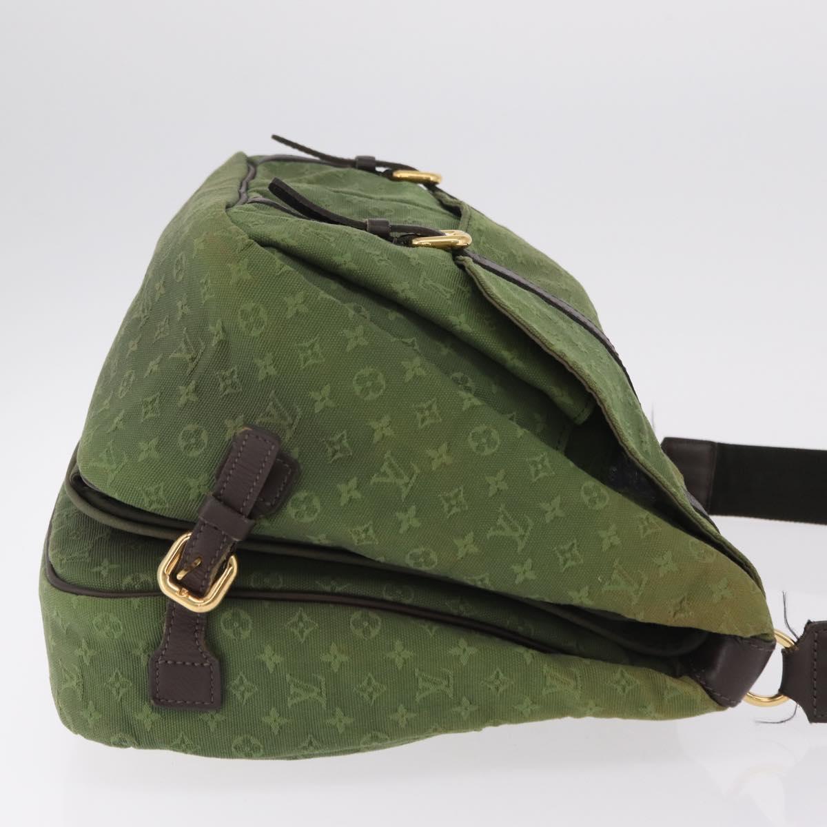 LOUIS VUITTON Monogram Mini Sac Maman Bag TST Khaki M42351 LV Auth ep16254