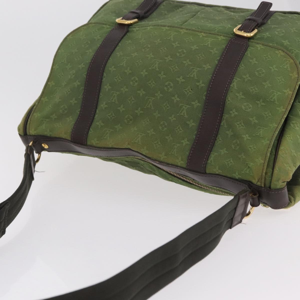 LOUIS VUITTON Monogram Mini Sac Maman Bag TST Khaki M42351 LV Auth ep16254