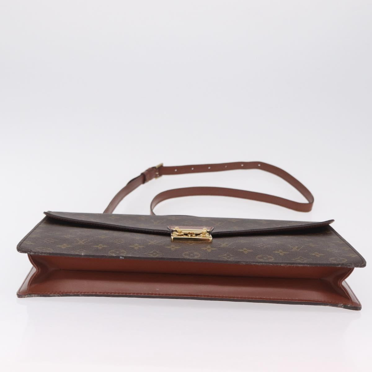LOUIS VUITTON Monogram Porte Documents Bandouliere Bag M53338 LV Auth ep16259A