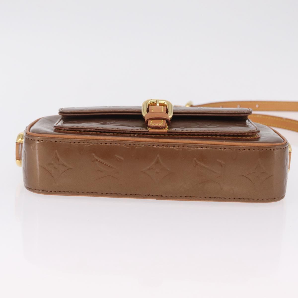 LOUIS VUITTON Monogram Vernis Christy MM Shoulder Bag Bronze M91109 Auth ep16263
