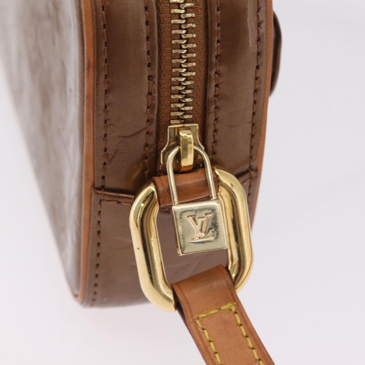 LOUIS VUITTON Monogram Vernis Christy MM Shoulder Bag Bronze M91109 Auth ep16263
