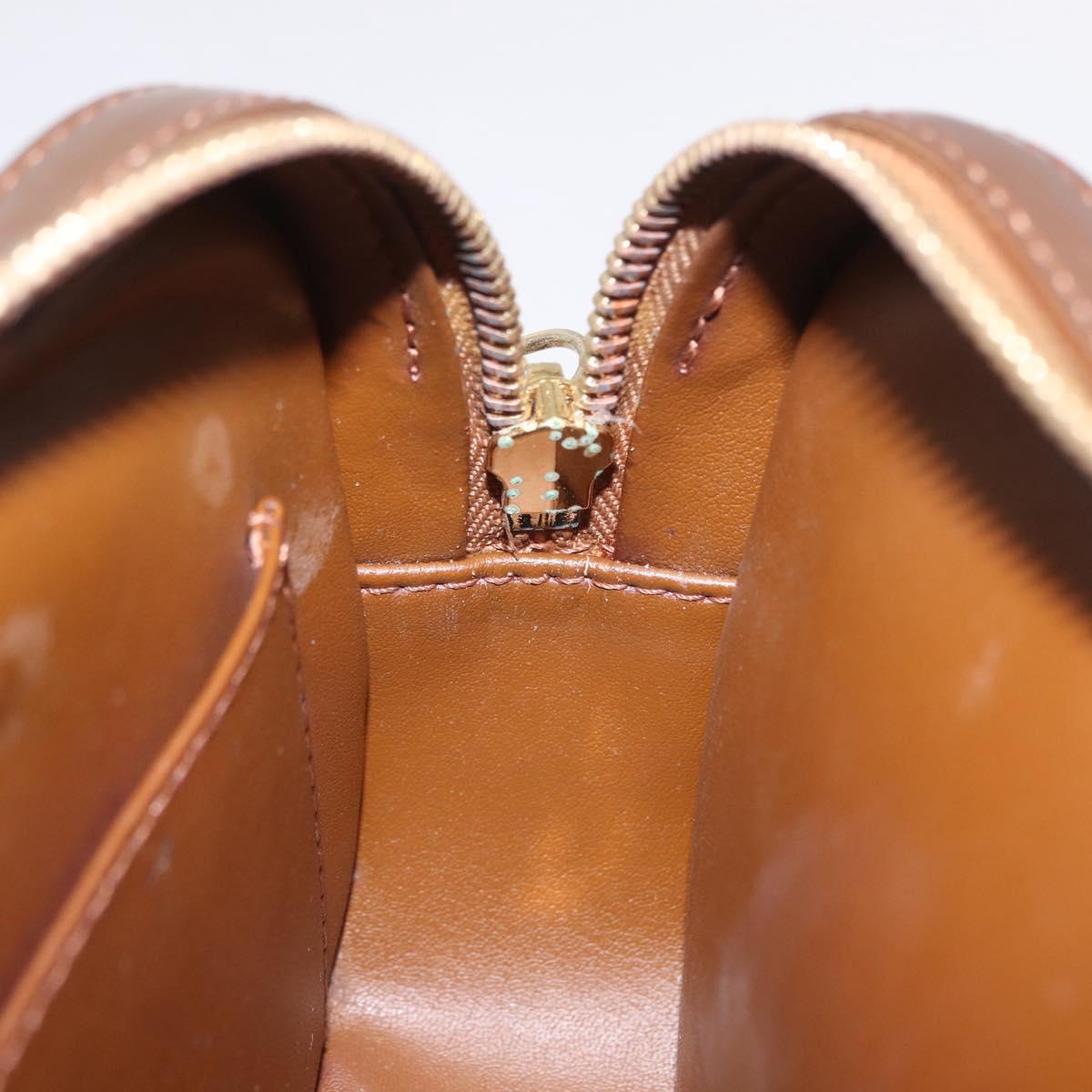 LOUIS VUITTON Monogram Vernis Christy MM Shoulder Bag Bronze M91109 Auth ep16263