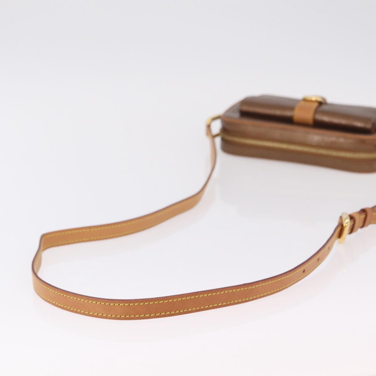 LOUIS VUITTON Monogram Vernis Christy MM Shoulder Bag Bronze M91109 Auth ep16263