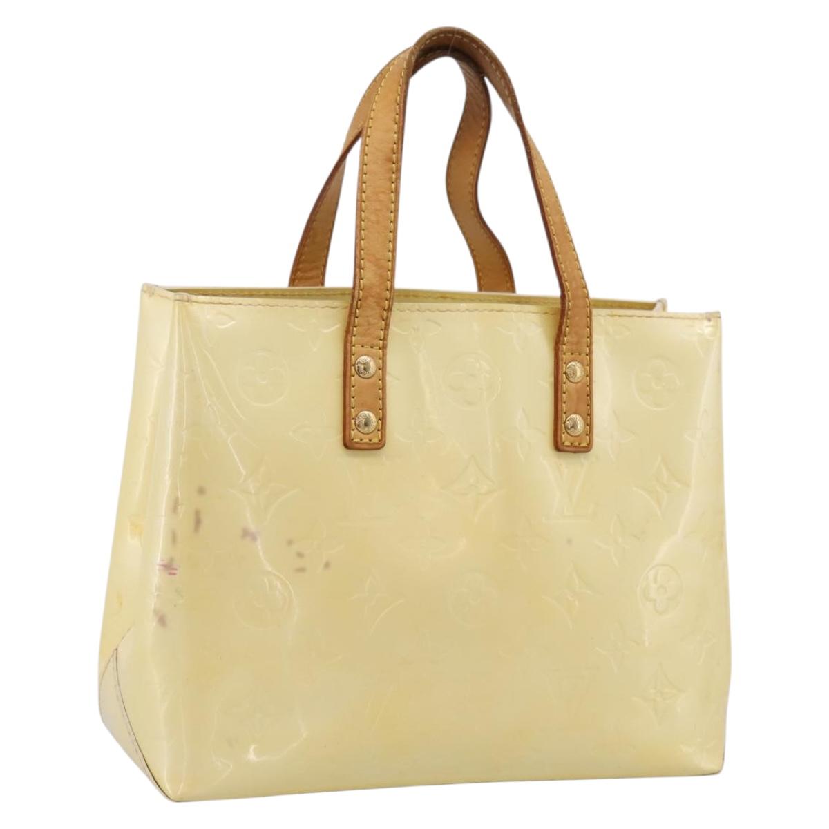 LOUIS VUITTON Monogram Vernis Reade PM Hand Bag Gris M91145 LV Auth ep16265