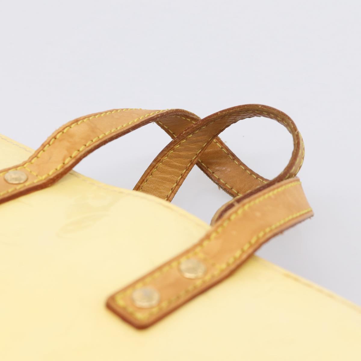 LOUIS VUITTON Monogram Vernis Reade PM Hand Bag Gris M91145 LV Auth ep16265