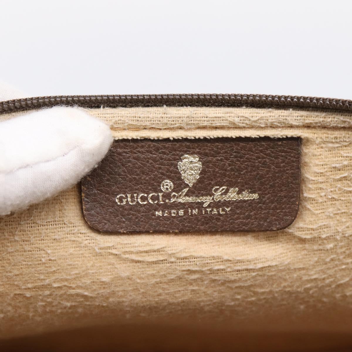 GUCCI GG Supreme Shoulder Bag PVC Beige Gold 97 02 068 Auth ep16266
