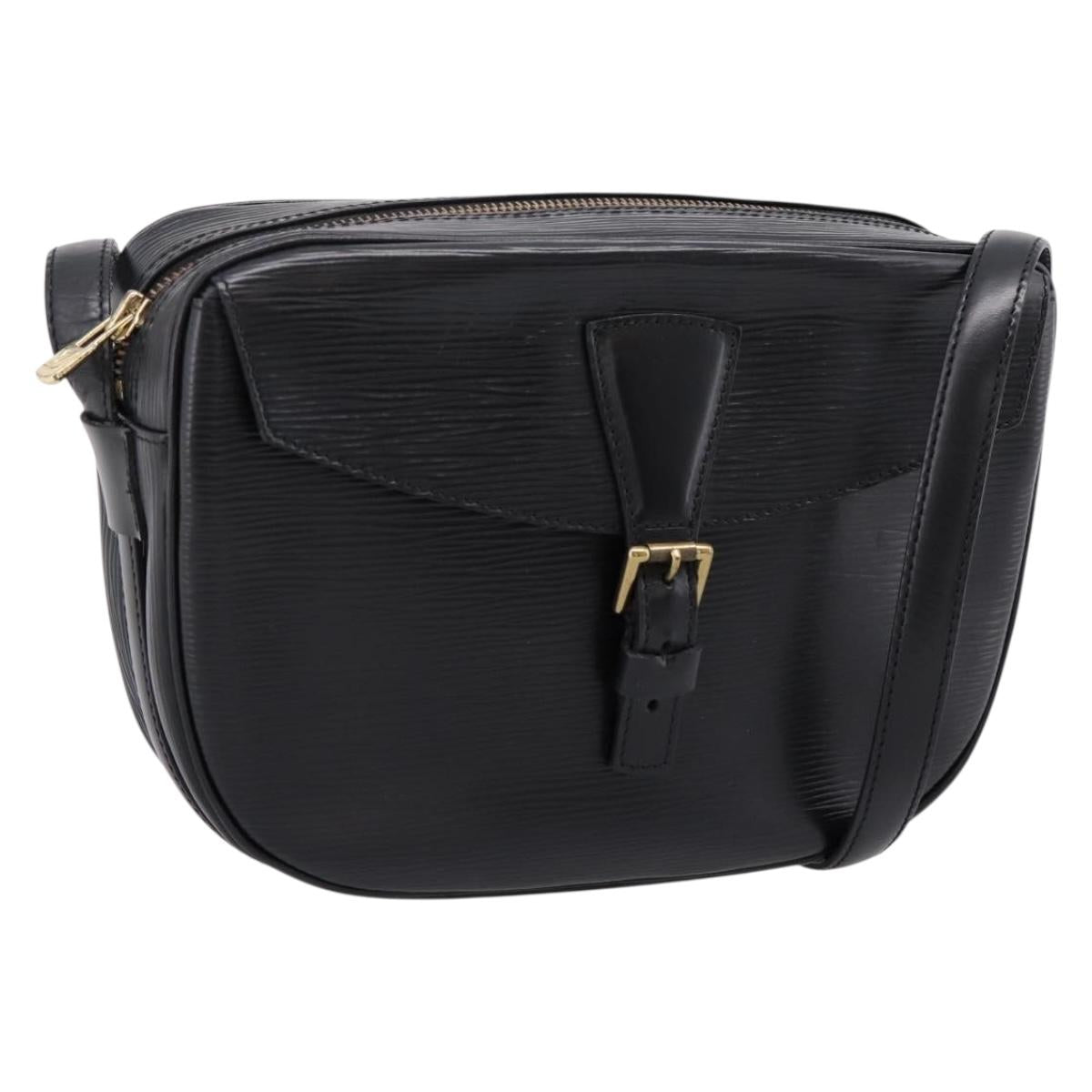 LOUIS VUITTON Epi Jeune Fille MM Shoulder Bag Black M52152 LV Auth ep16267A