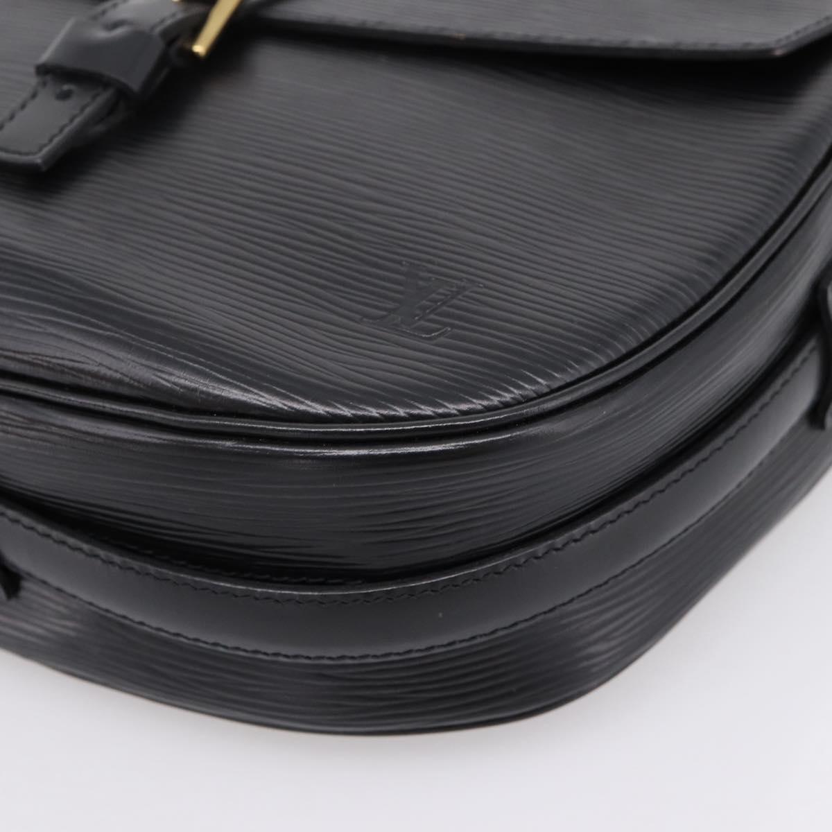 LOUIS VUITTON Epi Jeune Fille MM Shoulder Bag Black M52152 LV Auth ep16267A