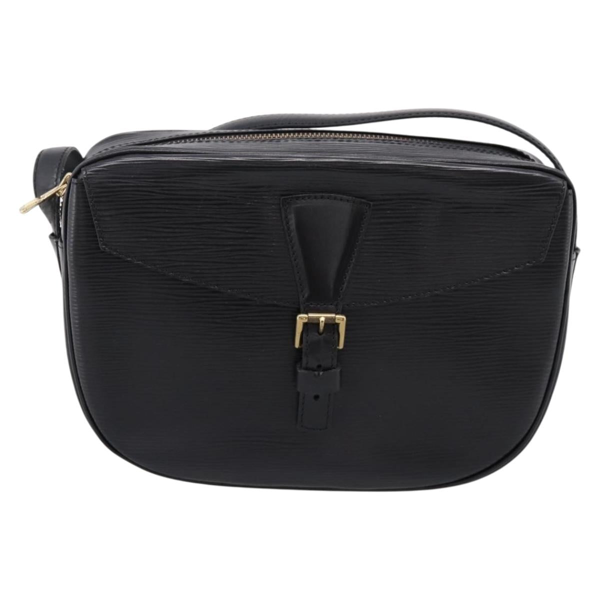 LOUIS VUITTON Epi Jeune Fille MM Shoulder Bag Black M52152 LV Auth ep16267A