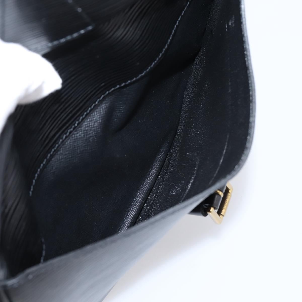 LOUIS VUITTON Epi Jeune Fille MM Shoulder Bag Black M52152 LV Auth ep16267A