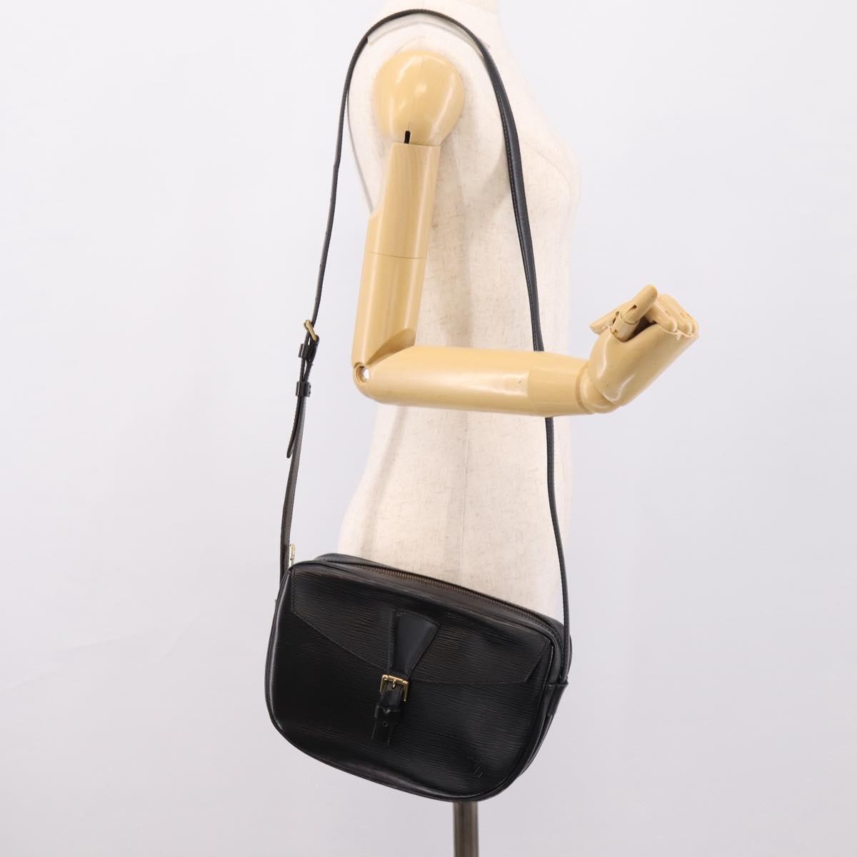 LOUIS VUITTON Epi Jeune Fille MM Shoulder Bag Black M52152 LV Auth ep16267A