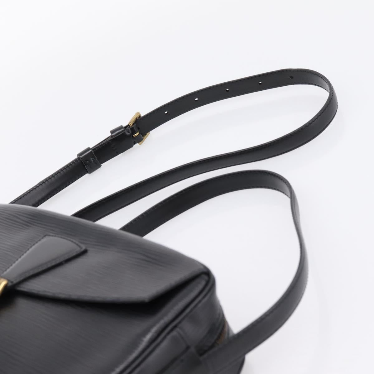 LOUIS VUITTON Epi Jeune Fille MM Shoulder Bag Black M52152 LV Auth ep16267A