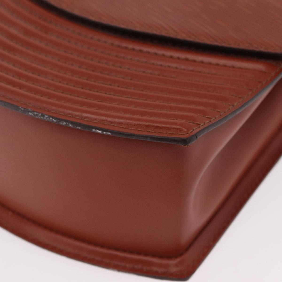 LOUIS VUITTON Epi Tilsitt Pouch Brown M52603 LV Auth ep16268A
