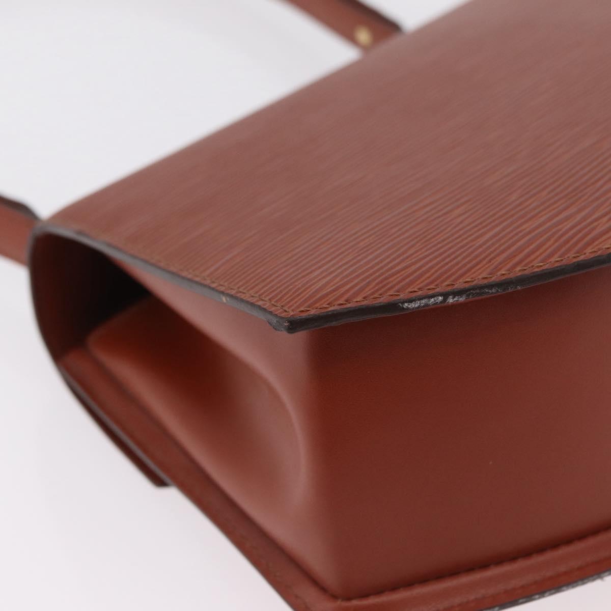 LOUIS VUITTON Epi Tilsitt Pouch Brown M52603 LV Auth ep16268A