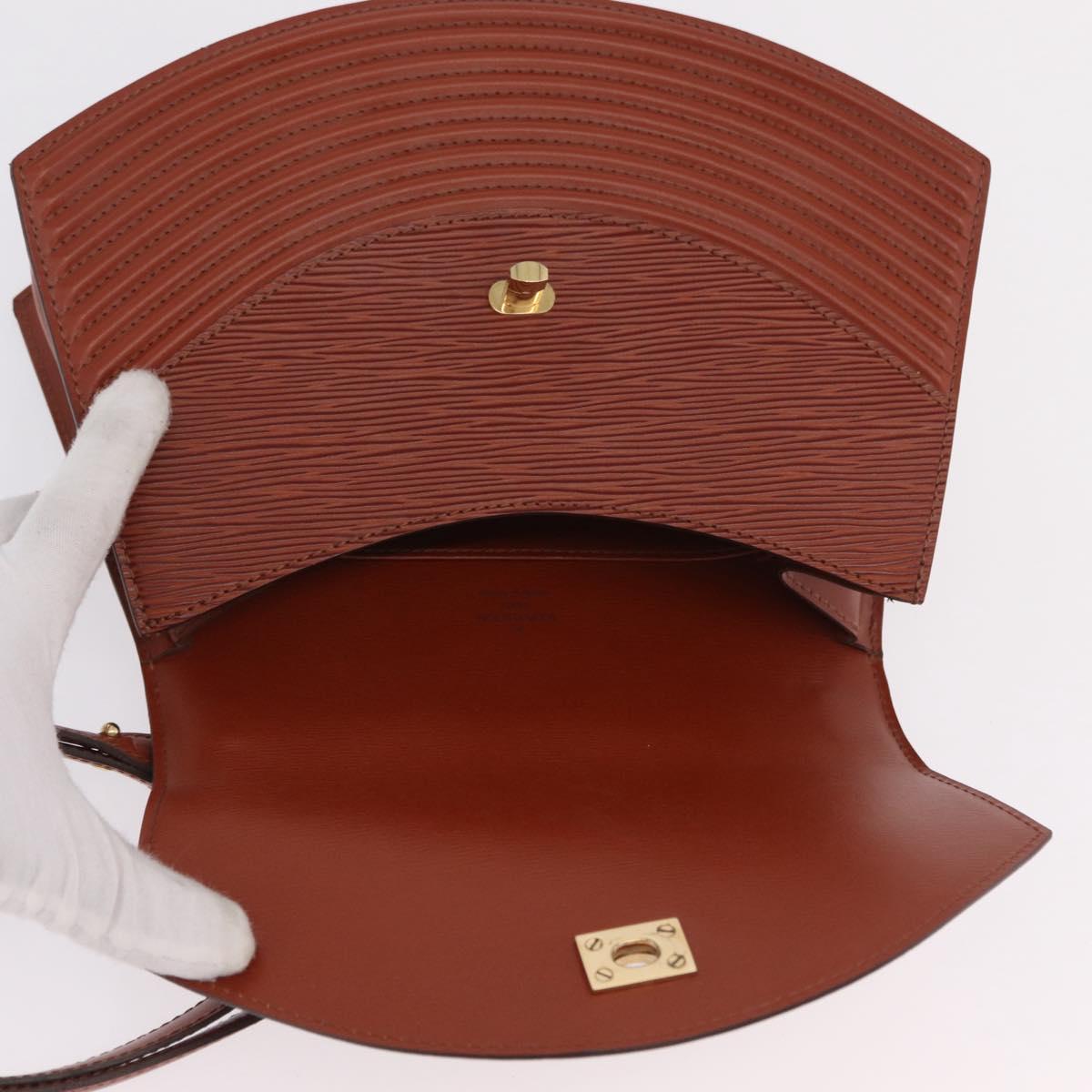 LOUIS VUITTON Epi Tilsitt Pouch Brown M52603 LV Auth ep16268A