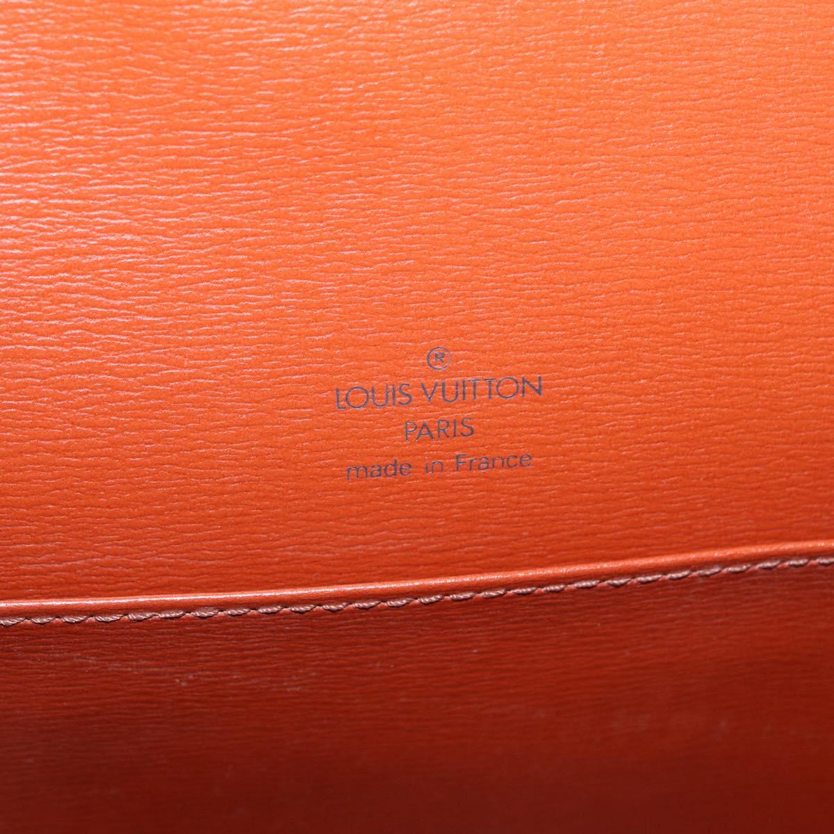 LOUIS VUITTON Epi Tilsitt Pouch Brown M52603 LV Auth ep16268A